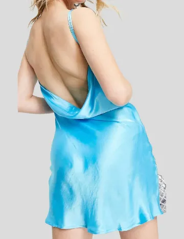 Rochie scurta Bershka, albastru