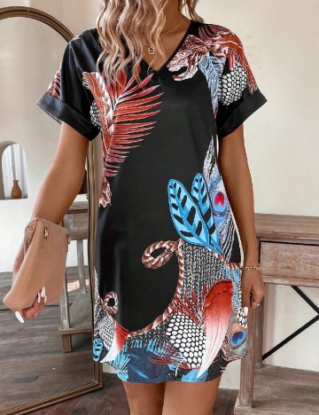 Rochie scurta Emery Rose, mix culori