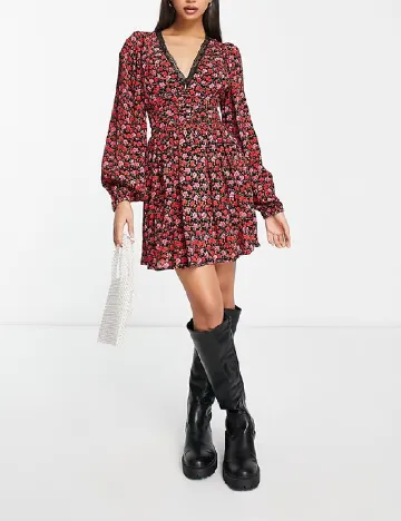 Rochie scurta Miss Selfridge, floral print Floral print