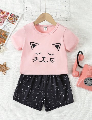 Pijama Shein Kids, mix culori