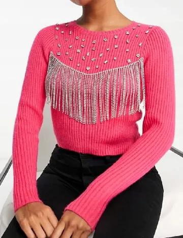 Pulover ASOS, roz Roz