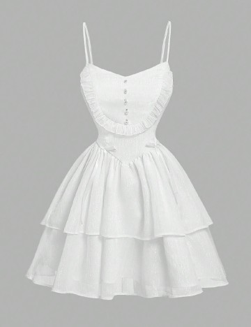 Rochie scurta SHEIN, alb