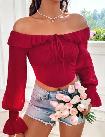 Bluza SHEIN, rosu