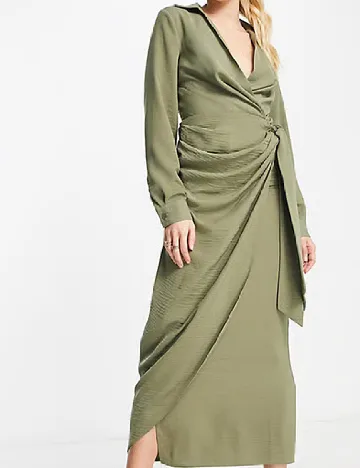 Rochie lunga ASOS, verde Verde