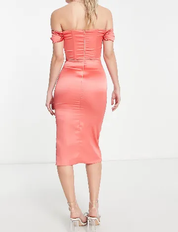 Rochie medie First Distraction, roz Roz