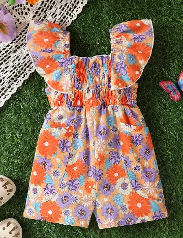 Salopeta Shein Kids, portocaliu