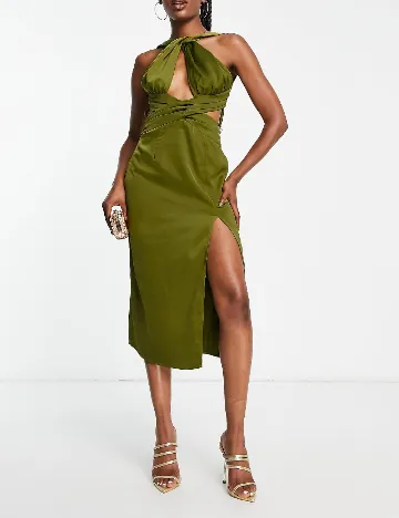 Rochie medie IN THE STYLE, verde Verde