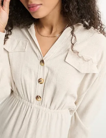 Rochie scurta ASOS, crem Crem