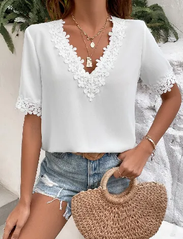 Bluza SHEIN, alb Alb