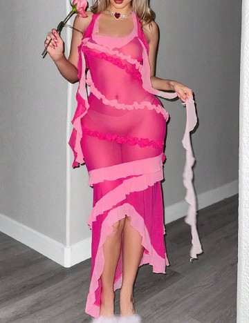 Rochie medie SHEIN, roz