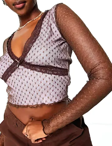 Top ASOS, mov/maro