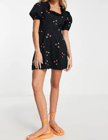 Rochie scurta Miss Selfridge, negru Negru