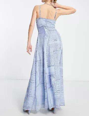Rochie lunga ASOS, albastru