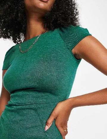 Rochie scurta Closet London, verde Verde