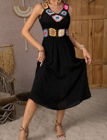 Rochie medie SHEIN, negru Negru