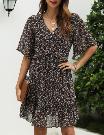 Rochie scurta SHEIN, floral print