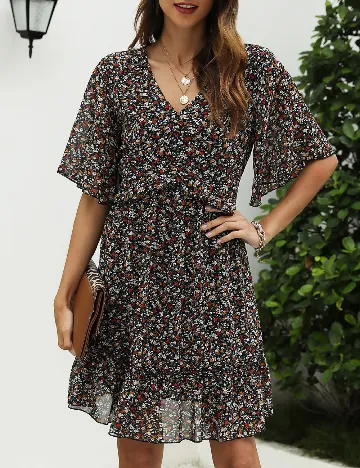 Rochie scurta SHEIN, floral print