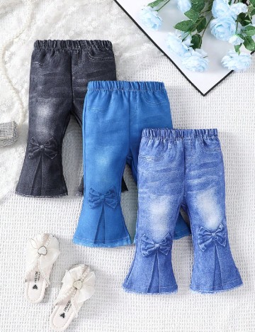 Set pantaloni 3 bucati Shein Kids, mix culori