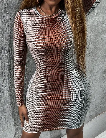 Rochie scurta SHEIN, maro