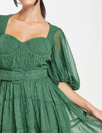 Rochie scurta ASOS, verde