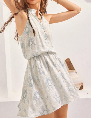 Rochie scurta SHEIN, crem