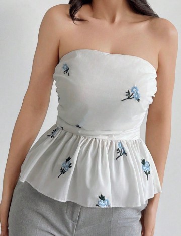 Top SHEIN, alb