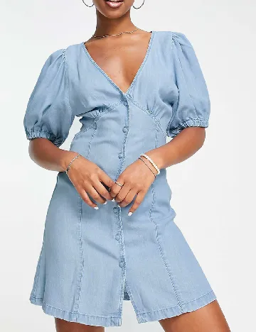 Rochie scurta ASOS, albastru Albastru