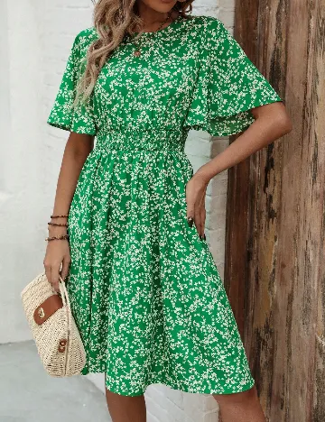 Rochie scurta SHEIN, verde Verde