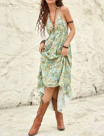 Rochie medie SHEIN, verde Verde