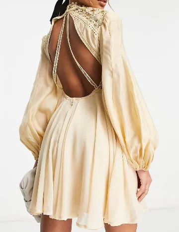 Rochie scurta ASOS, crem Crem
