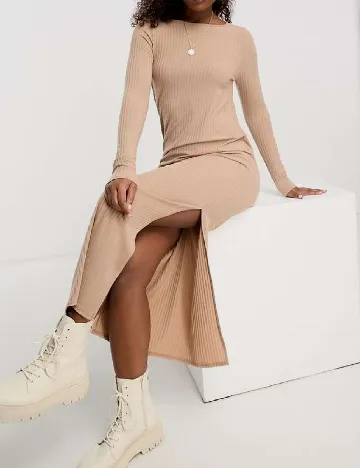 Rochie lunga Miss Selfridge, maro