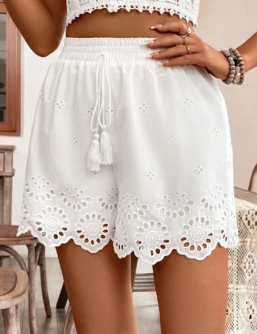 Pantaloni scurti SHEIN, alb