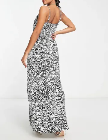 Rochie lunga IN THE STYLE, alb/negru Alb