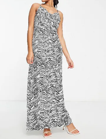 Rochie lunga IN THE STYLE, alb/negru Alb
