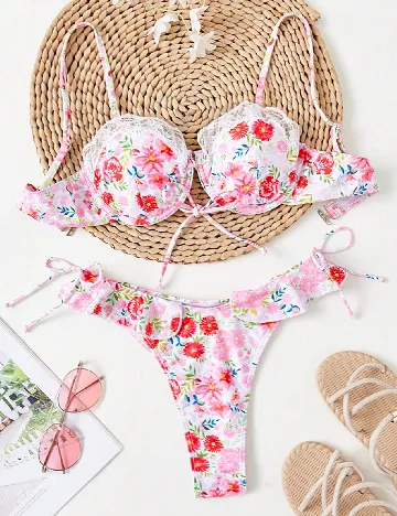 Costum de baie SHEIN, floral