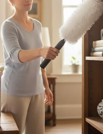 Pamatuf de praf electric CleanRite, alb Alb