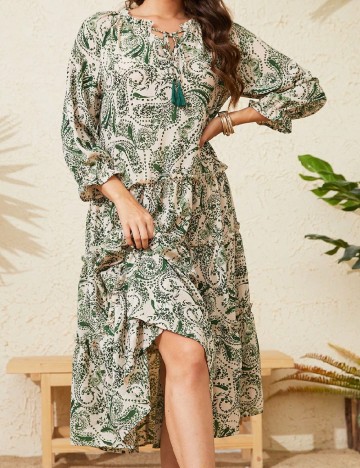 Rochie lunga SHEIN, verde