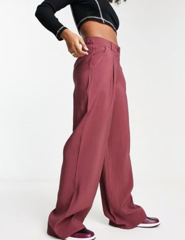Pantaloni ASOS, roz pudra inchis