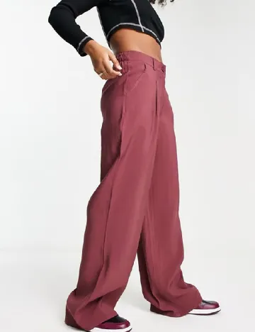 Pantaloni ASOS, roz pudra inchis Roz