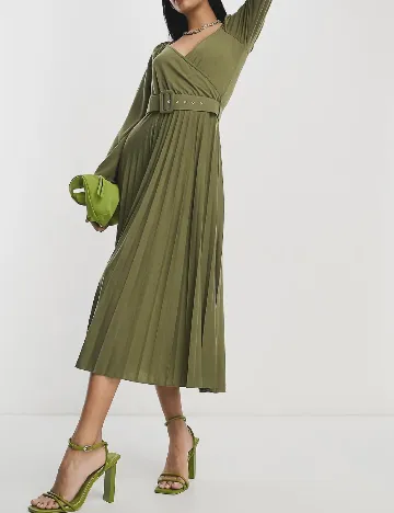 Rochie medie ASOS, kaki Verde