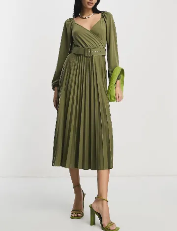 Rochie medie ASOS, kaki Verde