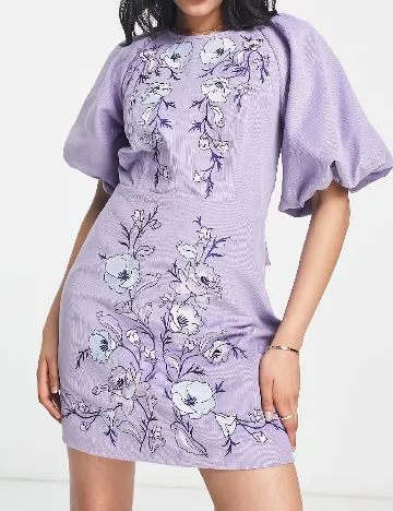 Rochie scurta ASOS, mov Mov