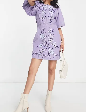 Rochie scurta ASOS, mov Mov