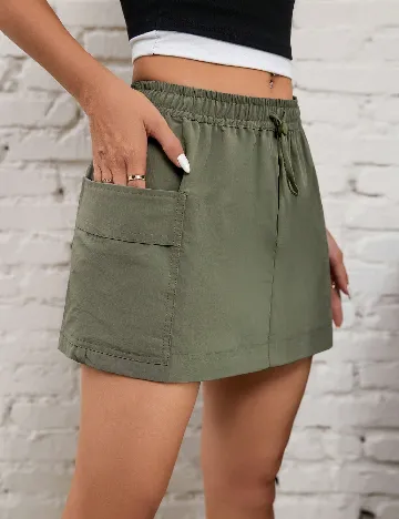 Fusta pantalon SHEIN, verde Verde