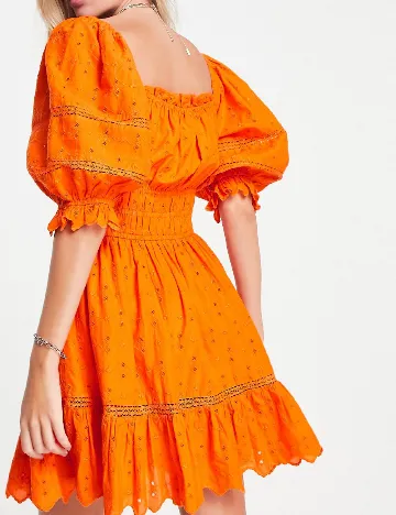 Rochie scurta Top Shop, portocaliu