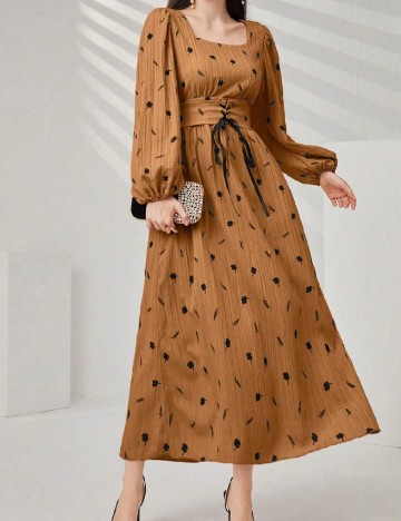 Rochie lunga SHEIN, maro