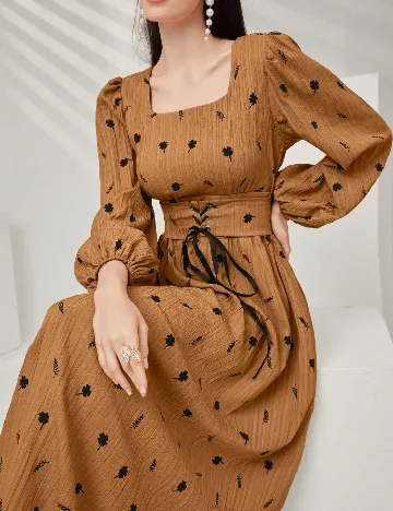 Rochie lunga SHEIN, maro