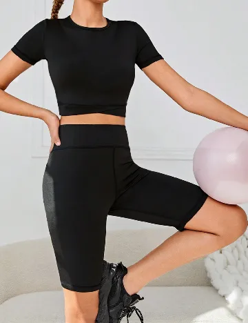 Compleu Shein Kids, negru Negru