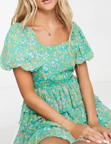 Rochie scurta Miss Selfridge, verde Verde