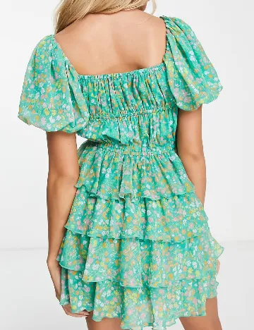 Rochie scurta Miss Selfridge, verde Verde